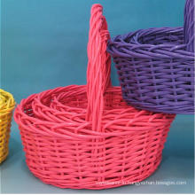 (BC-ST1100) High Quality Handmade Willow Shopping Basket